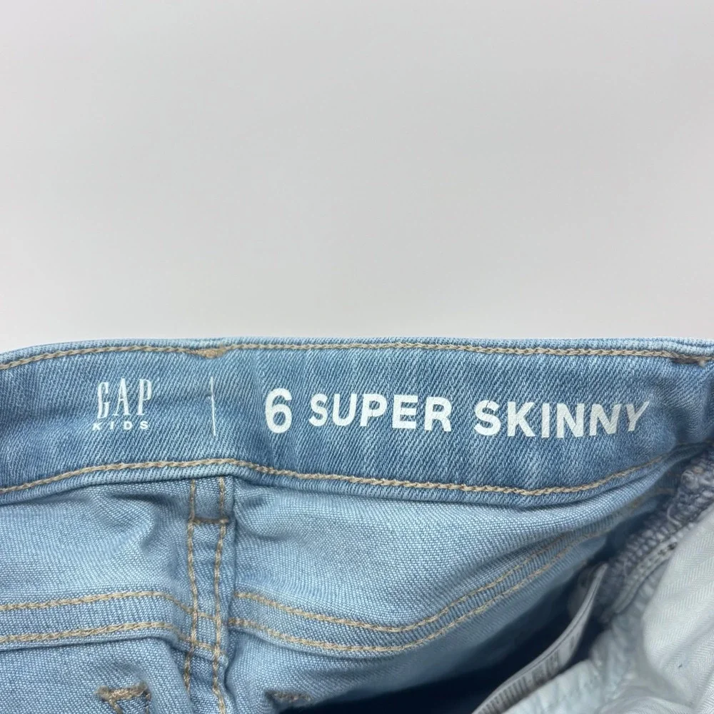 Girls GAP Kids Light Wash Denim‎ Skinny Jeans Pants